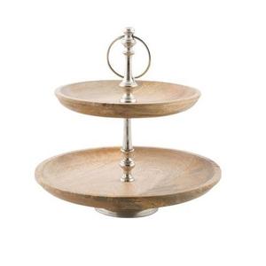 Support à gâteau Offres Spéciales en métal et en bois pour cuisine et restaurant meilleure qualité assiettes à gâteau en bois pour gâteau de tasse - Product Image 1