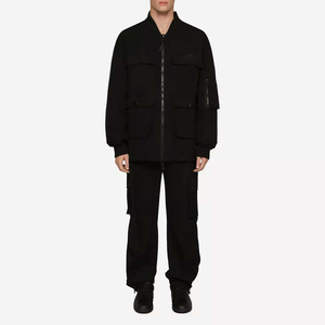 Usine directe hommes blouson aviateur Logo personnalisé broderie Varsity Style Baseball veste à glissière Streetwear décontracté vêtements d'extérieur d'hiver - Product Image 2