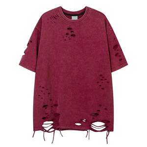 Camiseta holgada estampada para hombre, 100% algodón, venta al por mayor, camiseta de peso pesado, camiseta de gran tamaño en blanco, camiseta de caja Unisex - Product Image 5