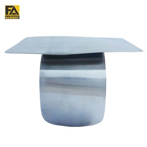 Palette de mélange de maquillage en acier inoxydable, surface plate avec anneau, support réglable mains libres, modèle léger FAP # 813 - Product Image 1