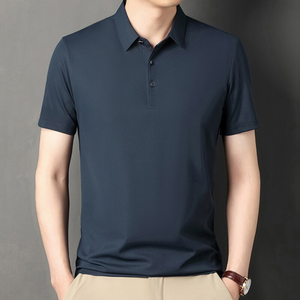 Polo homme personnalisé avec logo OEM, nouveau t-shirt décontracté pour homme, fin, respirant, à col, manches courtes - Product Image 2