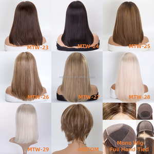 <span class=keywords><strong>Perruque</strong></span> médicale pour patients en <span class=keywords><strong>chimiothérapie</strong></span>, construction de bonnet ultra-réaliste avec mouvement de cheveux naturel, indétectable, prête à porter - Product Image 6