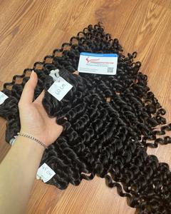 Vente en gros Paquet de cheveux Livraison directe Tissage Jerry Bouclés Paquets de cheveux naturels bruts Vendeurs Extensions de cheveux - Product Image 5