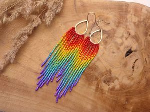 Women Boho Tiny Beads Woven <b>Tassel</b> <b>Earrings</b> Assorted Girls Summer Handmade Colorful Seed Beads <b>Earrings</b> Holiday Gifts - Product Image 3