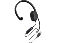 Casque téléphonique filaire monaural avec suppression du bruit ENC, type C, compatible avec Teams pour centre d'appels