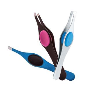 Pince à épiler inclinée professionnelle Hexa Care couleurs personnalisées outil de beauté antidérapant en caoutchouc pour les extensions de sourcils et de cils - Product Image 6