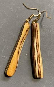 เครื่องประดับไม้ที่ได้รับความนิยมทําด้วยมือเป็นมิตรกับสิ่งแวดล้อมไม้หินสตั๊ดต่างหูชาติพันธุ์สําหรับเด็กหญิงและสตรีสําหรับงานแต่งงานและงานคิตตี้ - Product Image 4