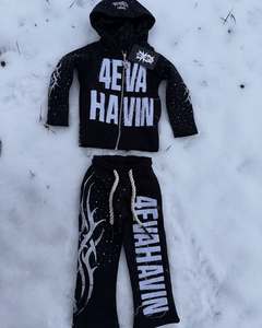 ชุดวอร์มสำหรับผู้ชายชุดวอร์มใส่สบายสีพื้น - Product Image 1