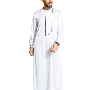 Thobes Arabian Muslim Clothing Hombres Thobes Hombres Jubba Hombres Árabe Personalizado Thawb Tallas grandes Cómodo Nueva llegada Activo - Product Image 1