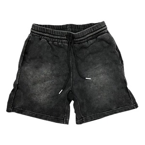 Pantalones cortos de algodón bordados Retro americanos para hombre, pantalones cortos de verano de 5 puntos con cintura con cordón - Product Image 1