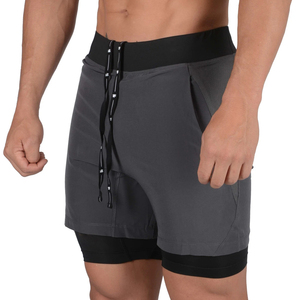 Pantalones Cortos Deportivos para Hombre, para Gimnasio, Crossfit, Fitness, Entrenamiento, por Encima de la Rodilla, para Correr, Secado Rápido, Compresión, OEM - Product Image 2