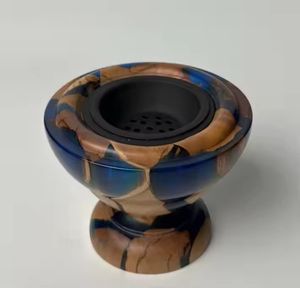 Brûleur de Mubkhar élégant en bois et en métal Brûleur d'encens lilas mat - Product Image 2