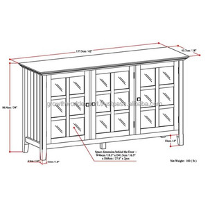 Nouveau buffet moderne innovant meubles en bois de ferme de haute qualité pour la décoration intérieure salle à manger et salon meubles de salon - Product Image 5