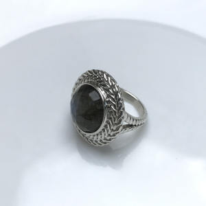 925 Sterling Silver <b>Ring</b> with <b>Black</b> <b>Onyx</b> Gemstone for Women, Oxidized Jewelry, Natural Gemstone <b>Ring</b> || - Product Image 5
