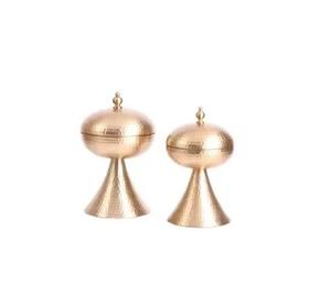 หม้อตุ๋นบุฟเฟ่ต์ทำจากทองแดงโลหะแข็งสำหรับเสิร์ฟพร้อมฝาปิด - Product Image 1