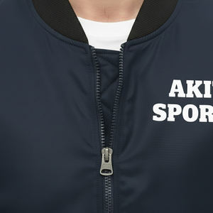 Blouson d'hiver pour homme de qualité supérieure, coupe bomber, coupe-vent, respirant, col en V, fermeture éclair sur le devant, logo, vêtement décontracté, couleur personnalisée - Product Image 6