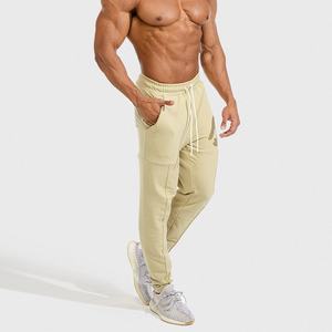 Pantalons de jogging en molleton technique 100% coton de haute qualité, style streetwear, gris chiné, pour homme, lavés, pour le jogging quotidien - Product Image 3