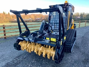 High Quality JCB Diesel-<b>Powered</b> Skid Steer Mulcher Attachment for Forestry Land Clearing Grass <b>Brush</b> Cutting 1 Year Warranty - Product Image 1