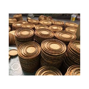 EN ALTA DEMANDA Bandejas de bambú tradicionales para presentación cultural y arte de pared, muestra artículos del patrimonio - Product Image 5