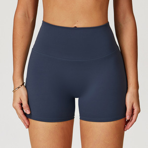 Shorts de Yoga Desnudos para Mujer, Cintura Alta, Secado Rápido, Ajustados, Delgados, para Correr, Deportes, Fitness, Pantalones de Spandex y Nailon, Shorts de Gimnasio para Mujer - Product Image 4