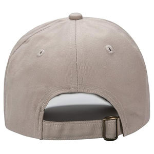 Vente en gros All-Match 6-Panel Casquette de Baseball Brodée Sergé Sportif Décontracté En Plein Air Casquette De Course Couleur Unie Boucle En Métal Formelle - Product Image 4