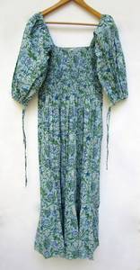Designer classique à la recherche de printemps Vintage imprimé fleuri Maxi robe femmes automne à manches longues robe longue décontracté longue robe de soirée femmes - Product Image 2