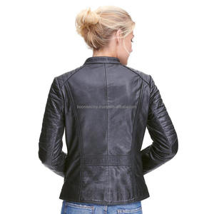 Vestes pour femmes de qualité supérieure meilleure arrivée pour les vêtements d'hiver manches longues personnalisées nouveau Design vestes en cuir pour femmes - Product Image 4