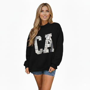 Women Oversized Mockneck Fleece Sweatshirt Loose Fit Casual <b>Winter</b> <b>Top</b> Soft Comfortable Streetwear Pullover Front for Daily Wear - Product Image 1