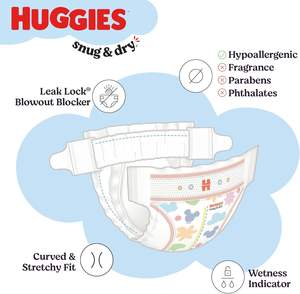 Pañales HUGGIES SNUG&Dry GIGA Talla 2, 116 Unidades - Product Image 6