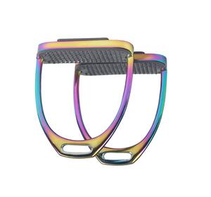 Nouvelle arrivée étriers d'équitation en acier inoxydable poignée de sécurité réglable léger fabricant OEM exportation - Product Image 1