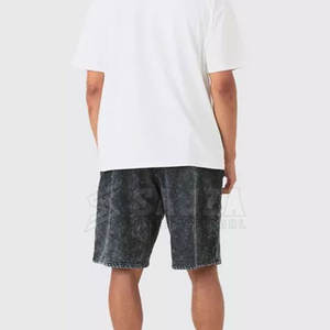 Diseño personalizado de algodón hecho ácido lavado pantalones cortos peso ligero de alta calidad ácido lavado pantalones cortos para hombres - Product Image 3