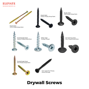 Productos de Taiwán Tornillo de cabeza de estructura plana de longitud múltiple para trabajos de construcción ligeros - Product Image 6