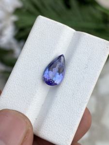 3.32 carats incroyable pierre de taille en forme de poire tanzanite naturelle avec une bonne couleur et lustre qualité tanzanite zoisite naturelle pour bijoux - Product Image 2