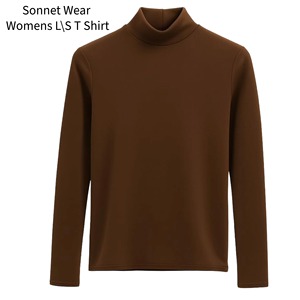 Womens Soft Knit Long Sleeve Slim Fit Pullover <b>Top</b> - Product Image 3