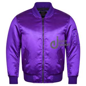 Venta caliente Vintage Starter Jacket Satin Men's Varsity Bomber Chaqueta informal Chaqueta de ropa exterior para hombres - Product Image 1