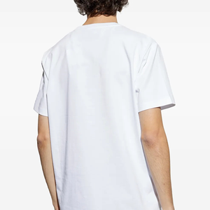 Camiseta de algodón en blanco unisex-Ajuste holgado-Impresión gráfica personalizada disponible, precio al por mayor-Ideal para proyectos de bricolaje o salidas - Product Image 4