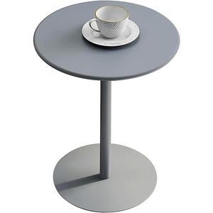 Table d'appoint en marbre blanc à 2 niveaux couleur or pour la décoration intérieure Table d'appoint moderne pour le salon et la chambre à coucher - Product Image 2