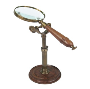 แว่นขยายบนโต๊ะโลหะสีทองพร้อมกรอบกลมและขาตั้งกรอบโลหะแบบบูรณาการความสวยงามทันสมัยในราคาขายส่ง - Product Image 3