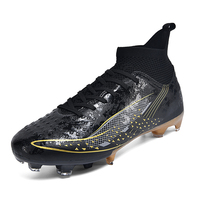 Chaussures de football personnalisées en gros avec logo original, unisexes, pour hommes et enfants, crampons de futsal, tige en PU, chaussures d'entraînement de football