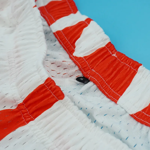 Shorts en maille 100% sublimés pour hommes, style streetwear, confort, taille élastique, impression par sublimation personnalisée, shorts écologiques - Product Image 6