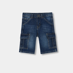 กางเกงยีนส์ขาสั้นสำหรับผู้ชายขาสั้นผ้ายีนส์ขาสั้นปรับได้ - Product Image 1