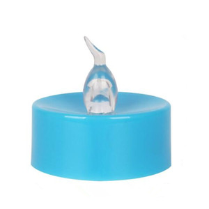 Velas electrónicas LED de colores con luz amarilla intermitente para decoración de fiestas - Product Image 1