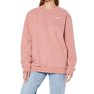 Sweatshirts décontractés personnalisés pour femmes de haute qualité Pulls confortables écologiques légers en tricot pour femmes - Product Image 1