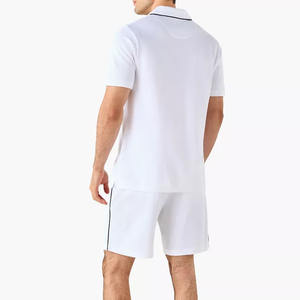 Ensemble de t-shirt et short pour homme, respirant, à séchage rapide, manches courtes, pour le sport, short de sport et t-shirt en coton respirant - Product Image 5