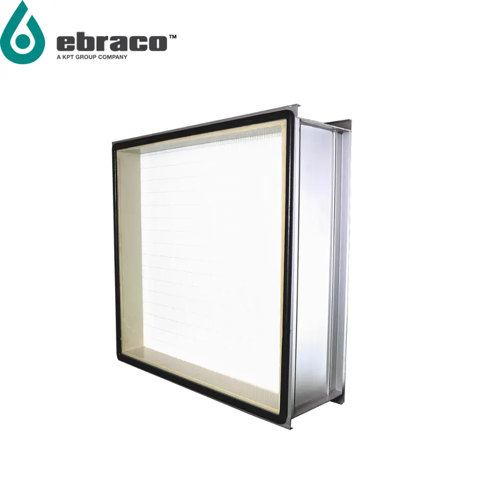 Ebraco U15 99.9995% 610x610x150mm (24x24x12inch) Ulpa Deep Pleat Filter for AHU, Hospital, Cleanroom
