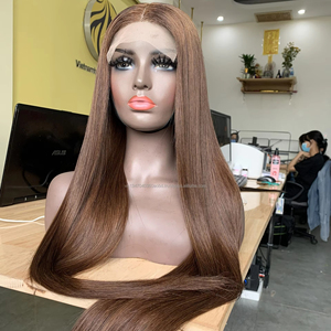 Extensions de cheveux humains Remy vierges non traités, double trame, lisses et soyeux, ondulés, de qualité supérieure, origine Vietnam - Product Image 1