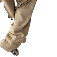 Erkekler için özel yapım eşofman polar boy Hoodie pamuk kaput eşofman erkek koşu erkekler için eşofman takımlar iki adet pantolon seti