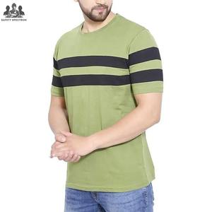 Camiseta de Manga Corta Tejida para Hombre, Diseño 2025, Alta Calidad, Diseño Liso Informal, Ecológica, Transpirable, 100% Algodón - Product Image 1