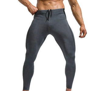 เลกกิ้งเล่นฟิตเนสทำจากโพลีเอสเตอร์สแปนเด็กซ์สำหรับผู้ชายกางเกงรัดรูปว่างเปล่าสำหรับเล่นยิมของผู้ชาย - Product Image 1