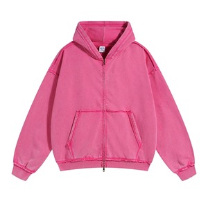 Sudadera con Capucha Oversize de Algodón French Terry con Lavado Ácido Personalizado, Bolsillo, para Hombre y Mujer, Estampado, Estilo Urbano, Tallas S-8XL - Product Image 2